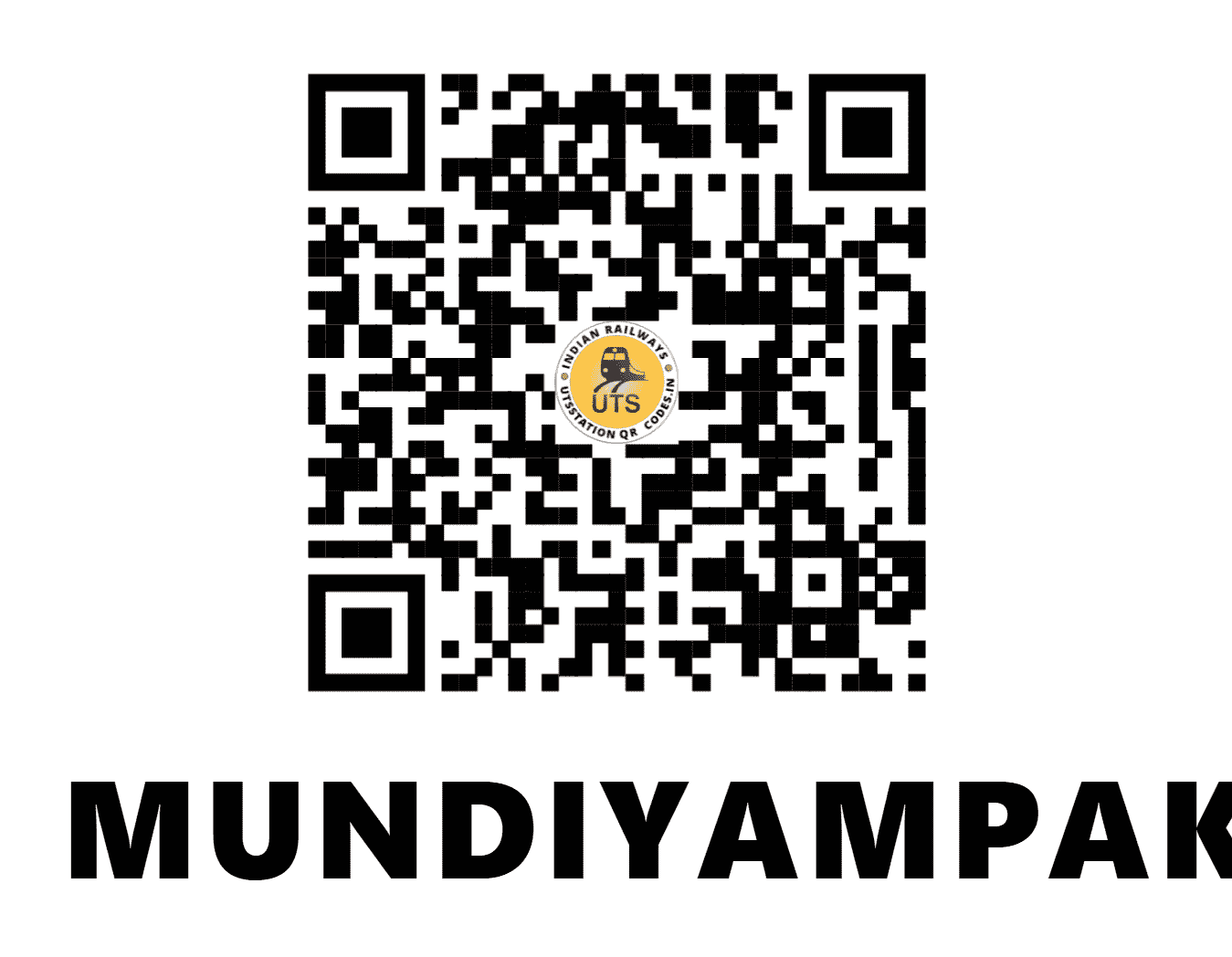 UTS QR Code for MUNDIYAMPAKKAM - MYP - SR (TAMIL NADU)